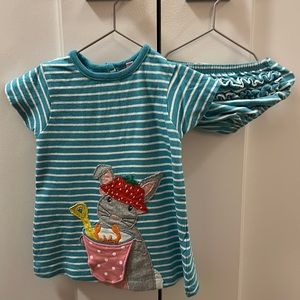 Baby Boden Summer Jersey Dress with Bloomers